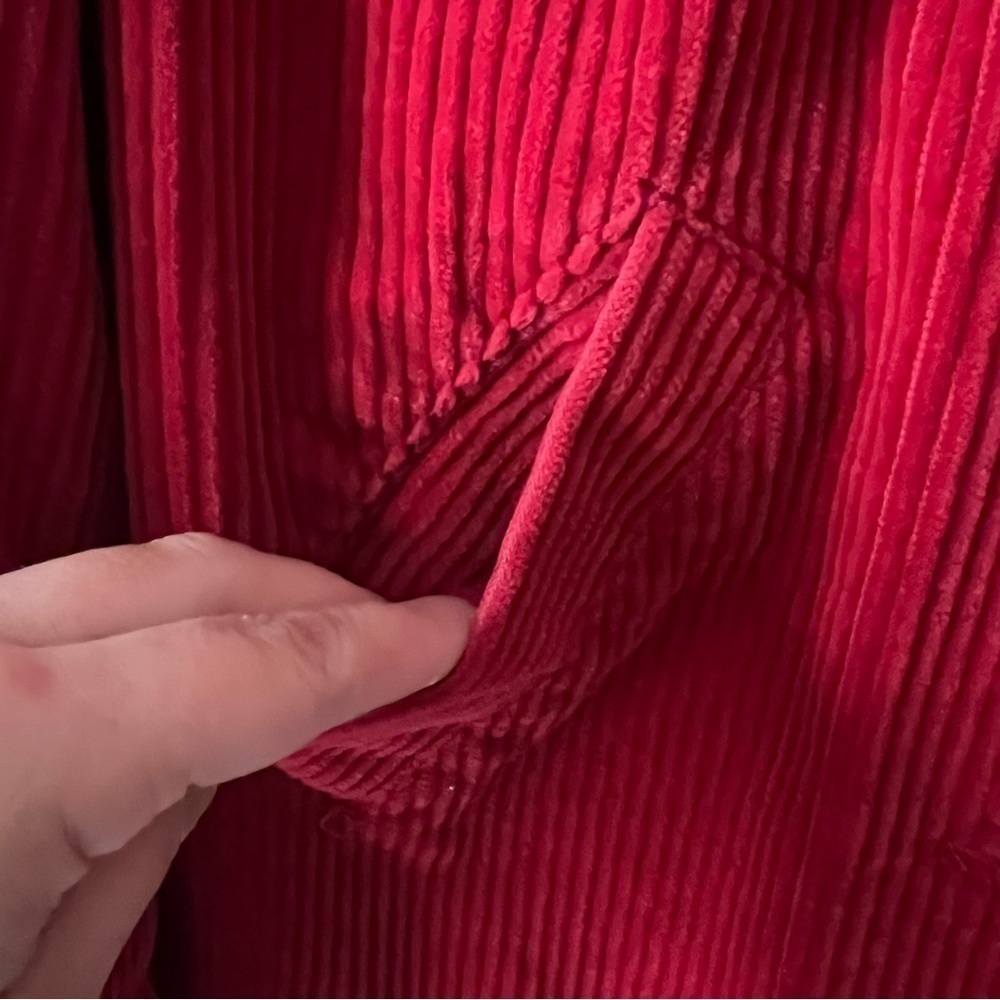 Relativity Chunky Corduroy Button Front Jacket M - image 5
